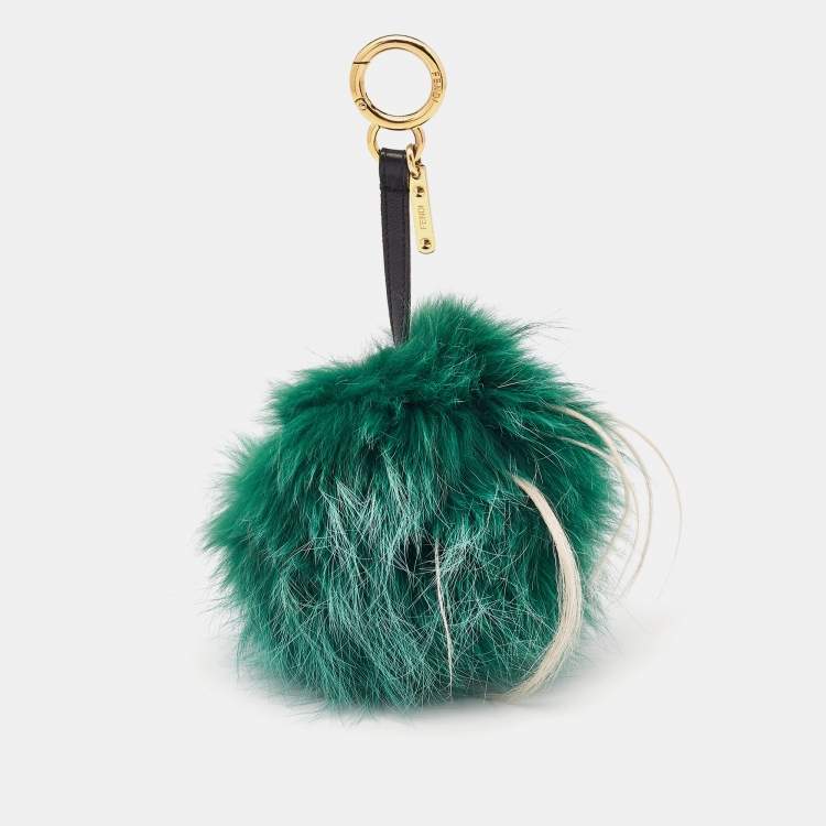 Pre Owned Fendi Multicolor Fur Monster Bag Charm