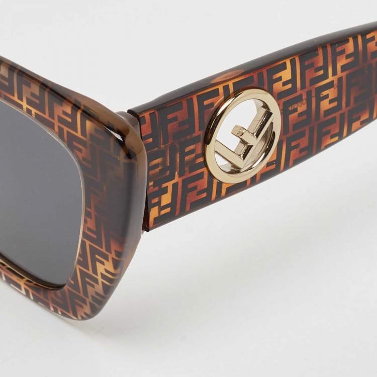 Pre Owned Fendi Havana FF 0327/S F is Fendi Cat Eye Sunglasses