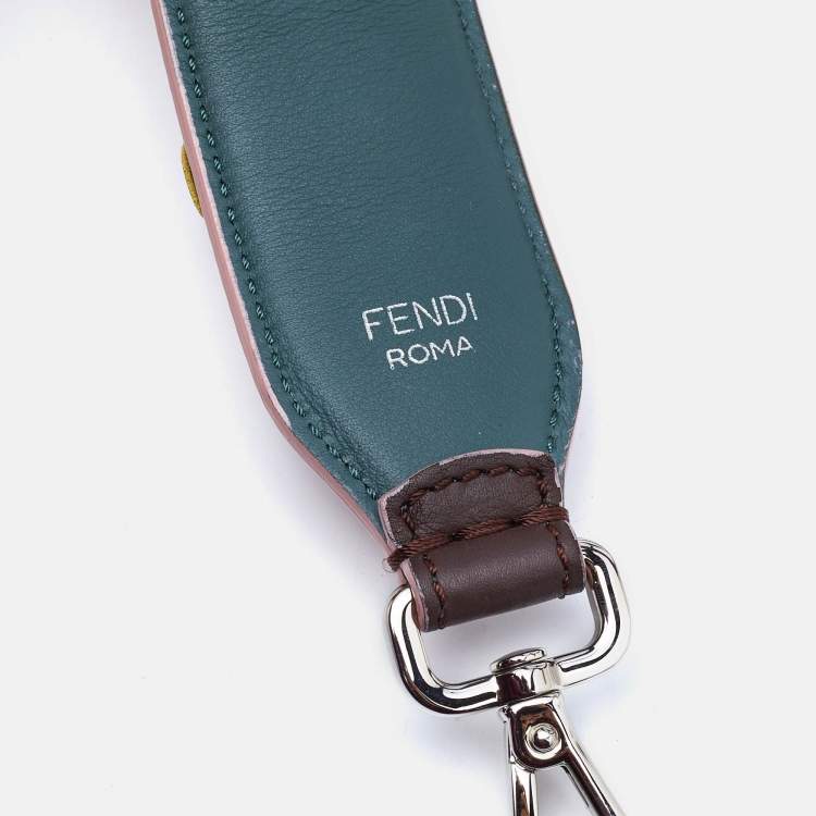 Pre Owned Fendi Multicolor Leather Flowerland Strap You Shoulder Bag Strap