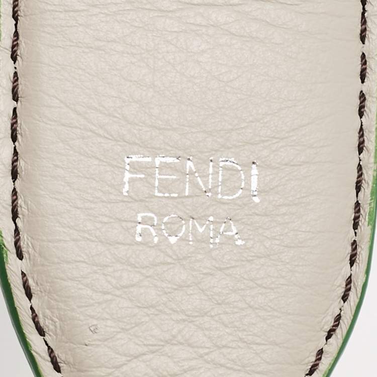 Pre Owned Fendi Multicolor Leather Studded Strap You Shoulder Bag Strap