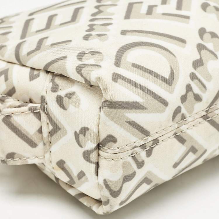Pre Owned Fendi x SKIMS Multicolor Nylon XS Trapezoid Beauty Pouch 