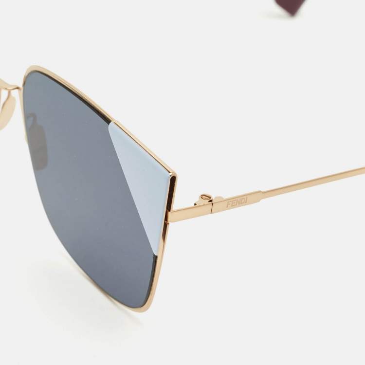 Pre Owned Fendi Blue FF0191/S Cat Eye Sunglasses