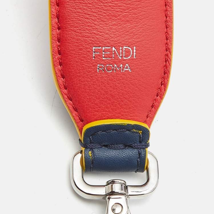Pre Owned Fendi Multicolor Leather Flowerland Strap You Shoulder Bag Strap
