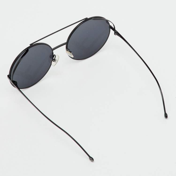 Pre Owned Fendi Black FF 0285/S F is for Fendi Round Sunglasses