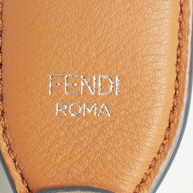 Pre Owned Fendi Multicolor Leather Studded Strap You Shoulder Bag Strap