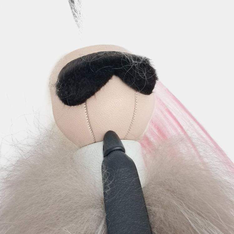 Pre Owned Fendi Karl Lagerfeld keychain and bag charm