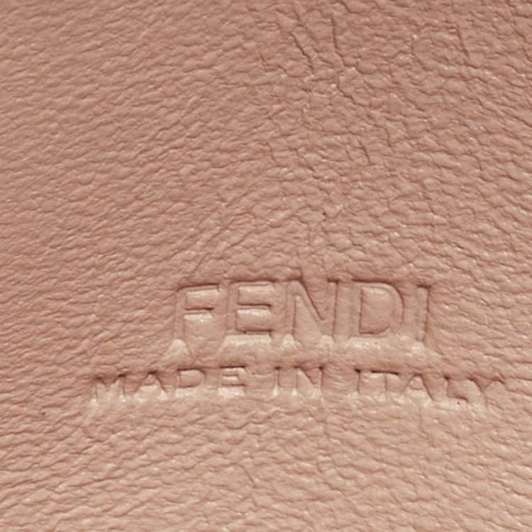 مملوكة مسبقًا Fendi Baguette Nano Charm Pink FF Embossed Leather