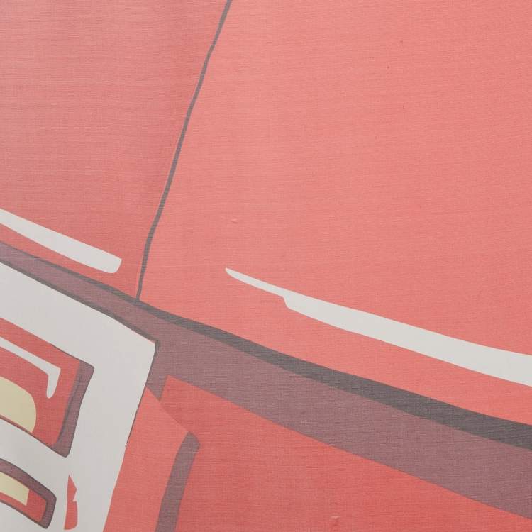 Pre Owned Fendi Multicolor Printed Silk Scarf 