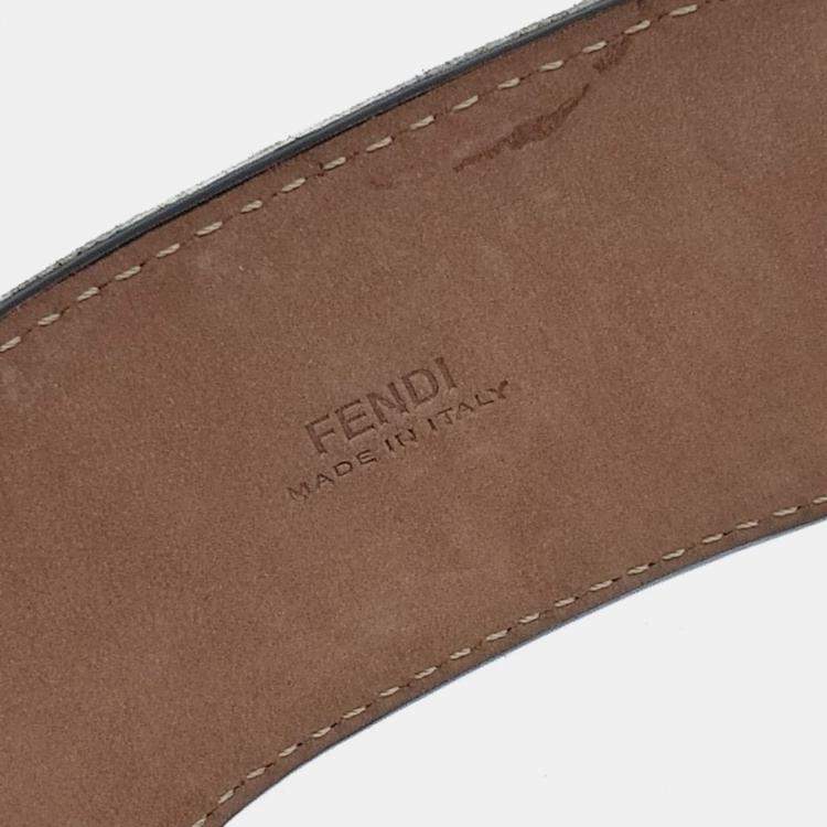 Pre Owned Fendi Black Velvet  belt