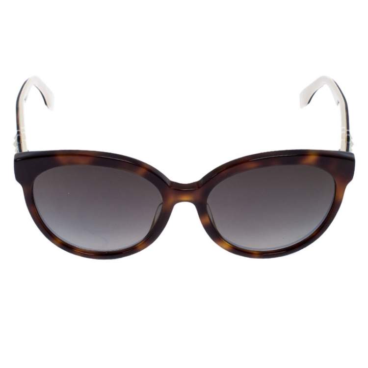 Fendi - F is Fendi - Round Sunglasses - Gold Havana - Sunglasses