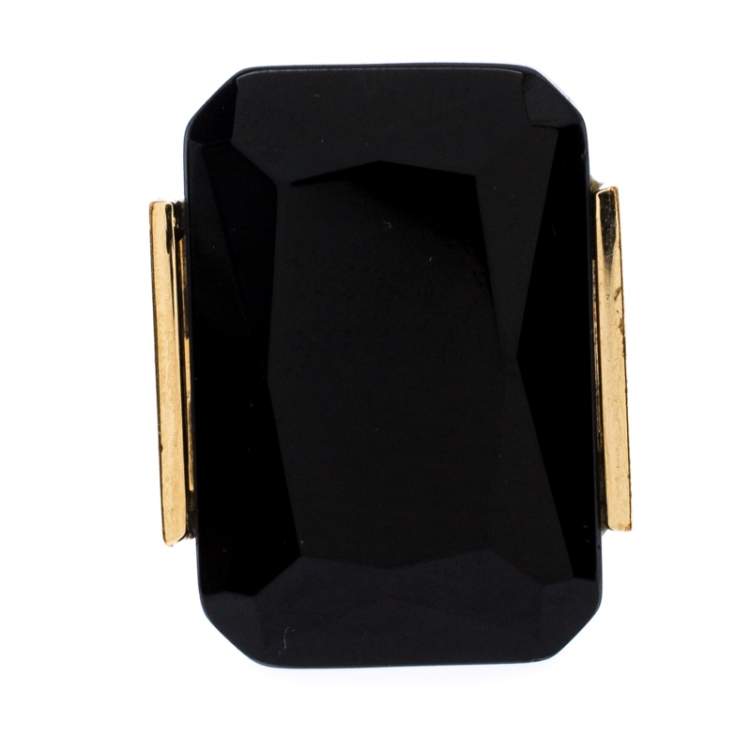 Fendi gold deals and black ring