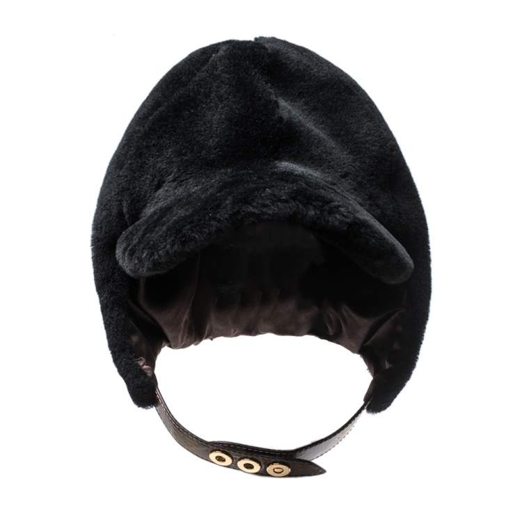 Fendi Silk Visor Hat in Brown