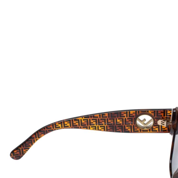 Fendi Brown Zucca / Grey F is Fendi FF0327/S Cat Eye Sunglasses 