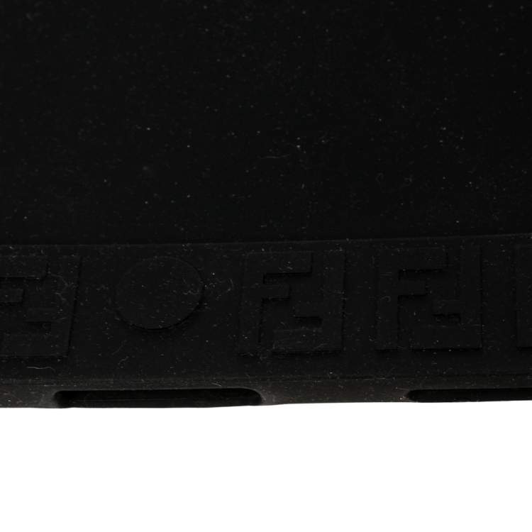 Pre Owned Fendi Black Zucchino Rubber iPad Case