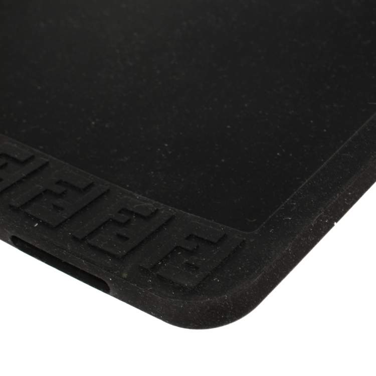 Pre Owned Fendi Black Zucchino Rubber iPad Case