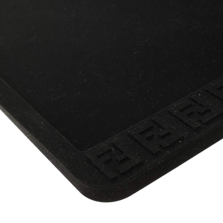 Pre Owned Fendi Black Zucchino Rubber iPad Case