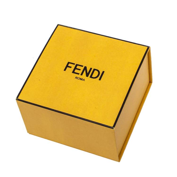 Pre Owned Fendi Abchic/Abclick Letter M Gold Tone Pendant Necklace
