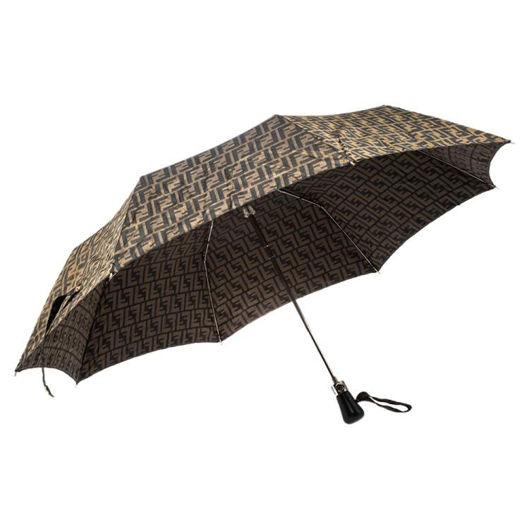 Fendi Brown Zucca Folding Umbrella Fendi | TLC