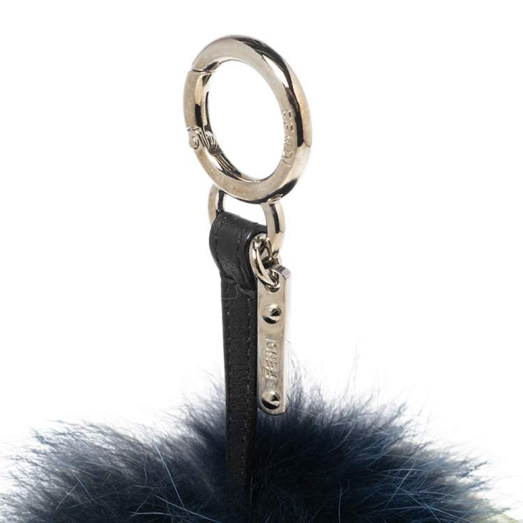 Pre Owned Fendi Multicolor Fur Zesty Bug Bag Charm