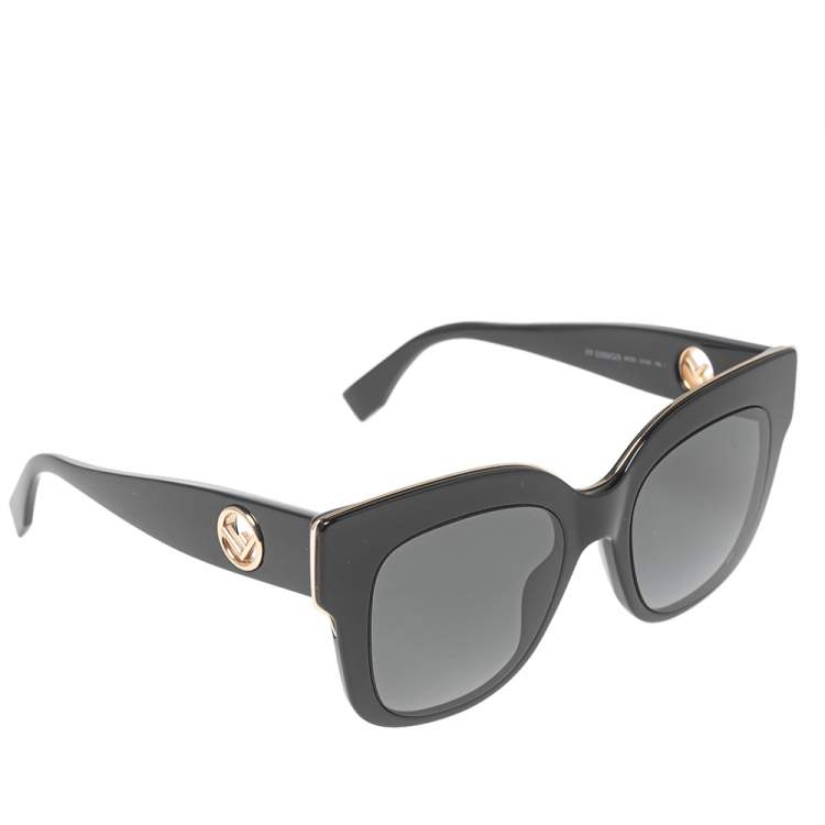 Fendi Black/ Grey Gradient FF 0359/G/S Square Sunglasses Fendi | The ...