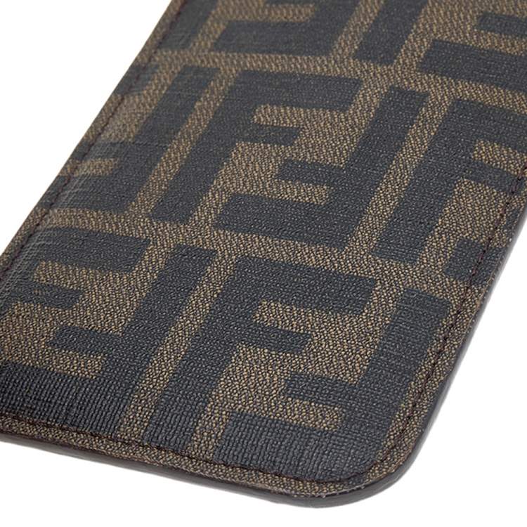 Pre Owned Fendi Tobacco Zucca Coated Canvas iPhone 4/5 Case