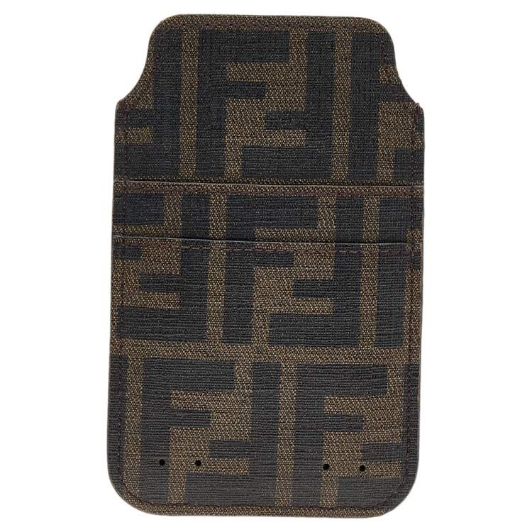 Pre Owned Fendi Tobacco Zucca Coated Canvas iPhone 4/5 Case