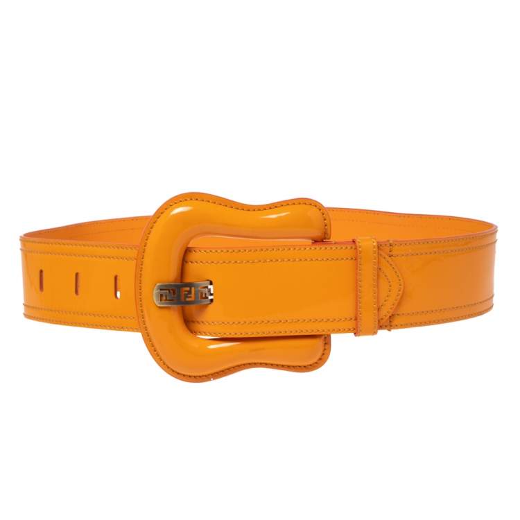 orange fendi belt