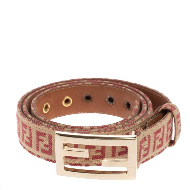 fendi pink belt