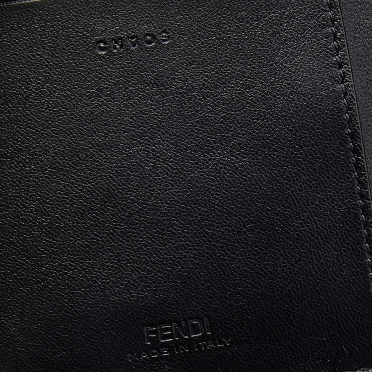 Pre Owned Fendi x Chaos Black Leather iPhone 11 Pro Phone Case