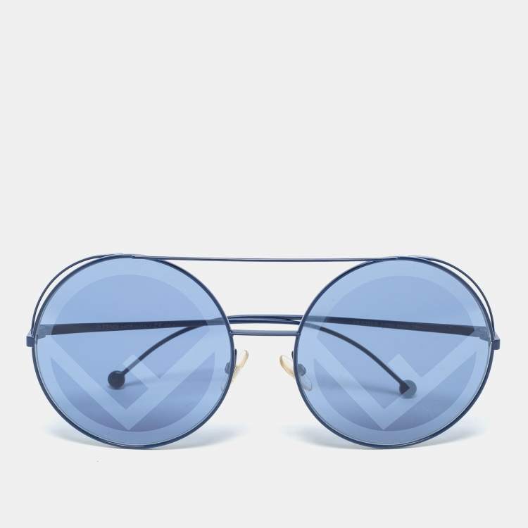 Fendi round cheap gradient sunglasses