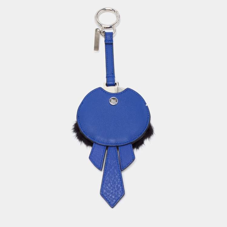 Pre Owned Fendi Multicolor Fur and Leather Karlito Bag Charm