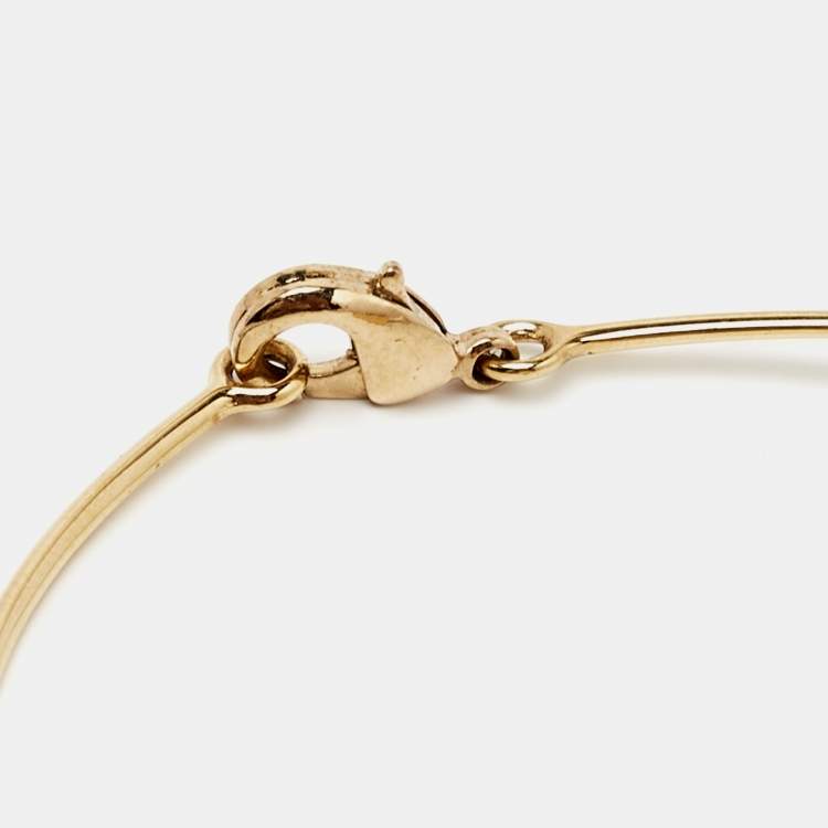 Pre Owned Fendi Resin Gold Tone Bracelet M