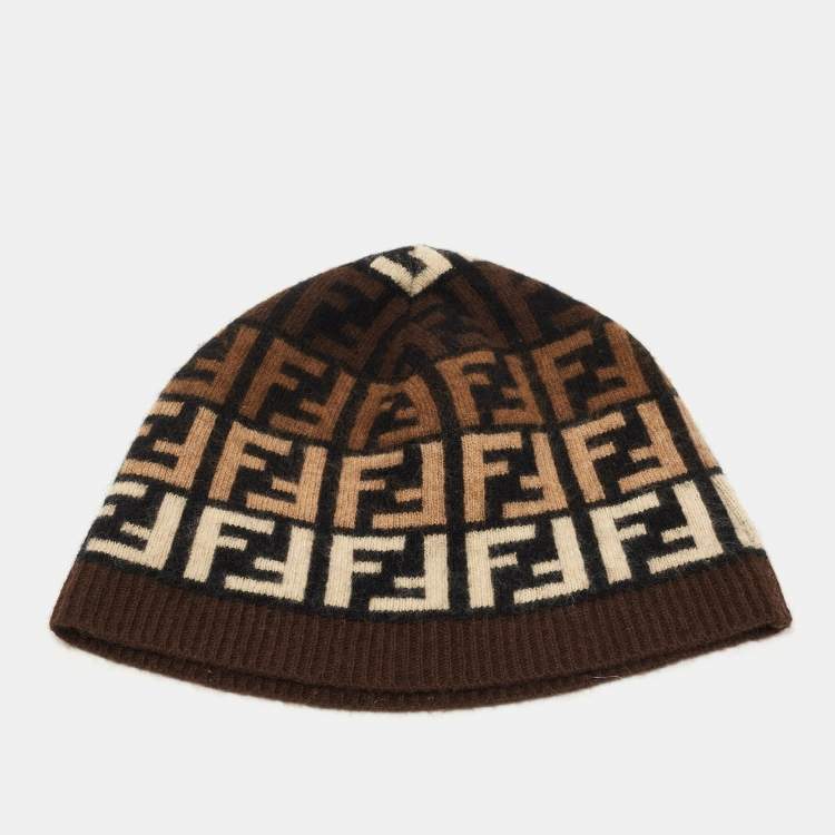 Fendi monogram beanie hotsell