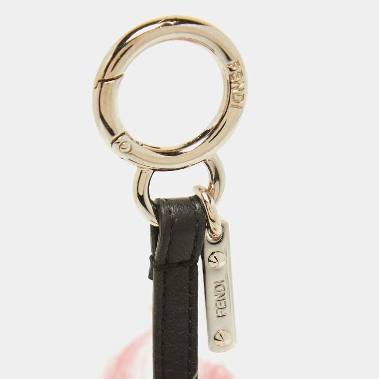 Pre Owned Fendi Multicolor Mink & Fox Fur Karlito Bag Charm