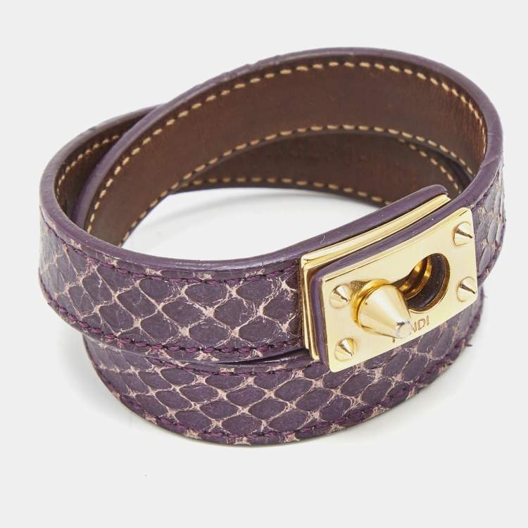 Louis Vuitton Lockit Wrap Bracelet - Gold-Tone Metal Wrap