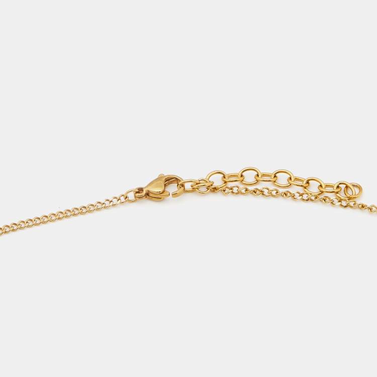 Pre Owned Fendi Gold Tone Necklace