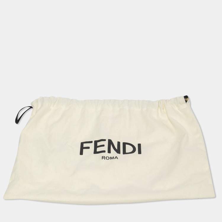 Pre Owned Fendi Blue FF Jacquard Silk & Wool Shawl