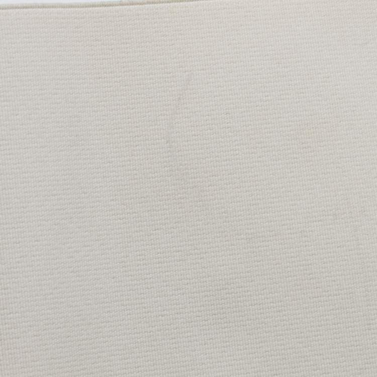 Pre Owned Fendi White/Black Suede and Elastic Wide Waist Belt 80CM