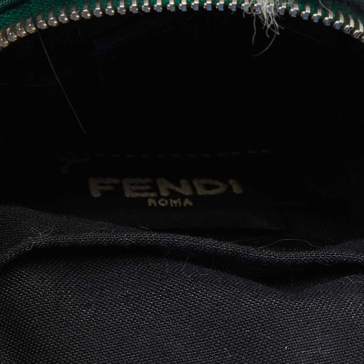 Pre Owned Fendi Multicolor Leather, Fur and Nylon Micro Monster Backpack Bag Charm