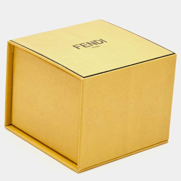 Pre Owned Fendi F is Fendi Two Tone Band Ring Size 52