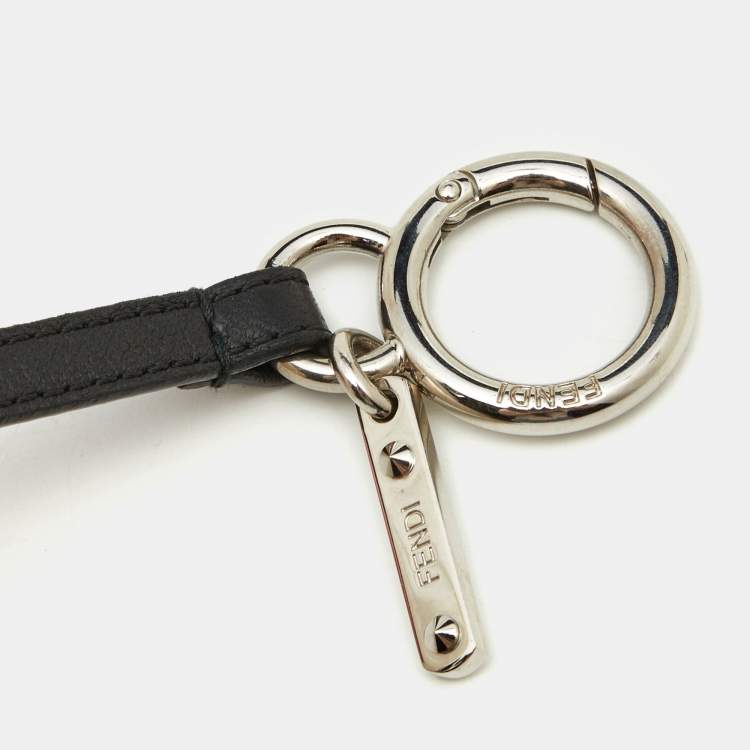 Pre Owned Fendi Multicolor Fur and Leather Karlito Bag Charm