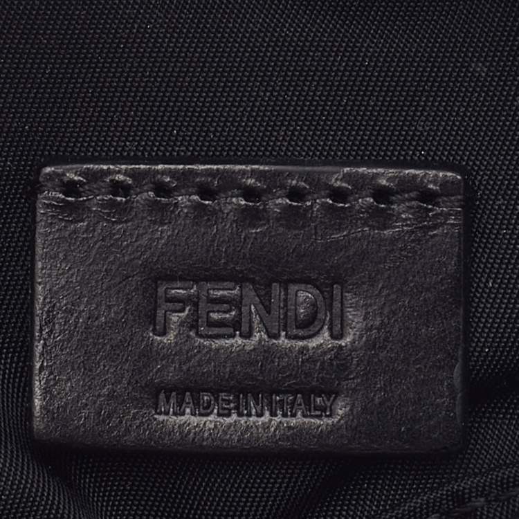 Pre Owned Fendi Multicolor Watersnake Leather and Fur Micro Monster Backpack Bag Charm