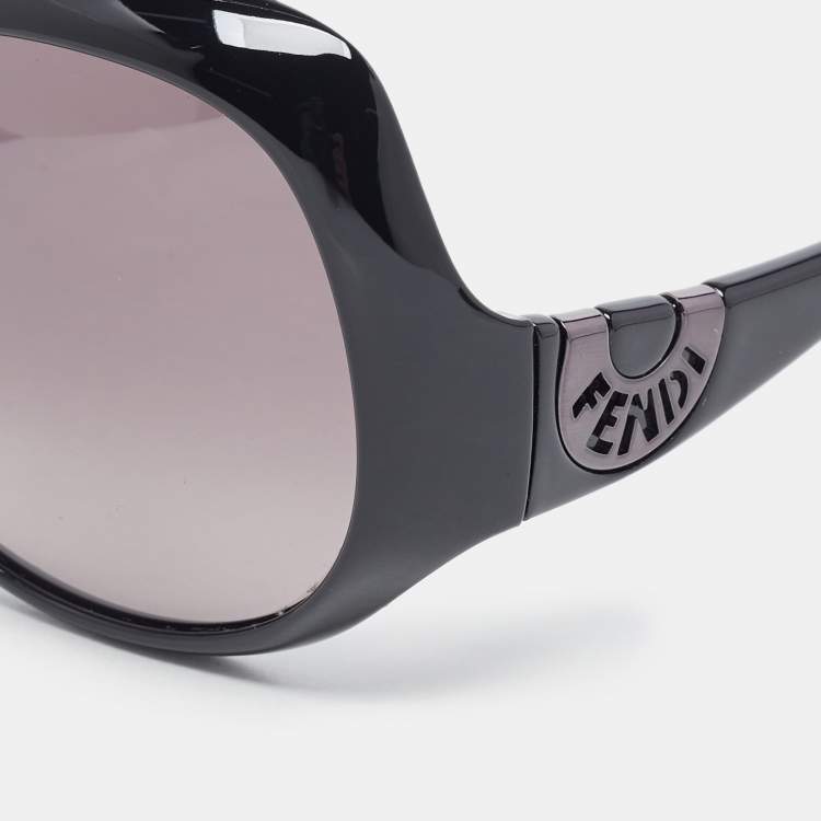 Pre Owned Fendi Black FS513 Gradient Oversized Sunglasses