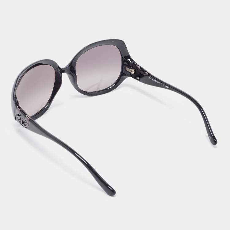Pre Owned Fendi Black FS513 Gradient Oversized Sunglasses
