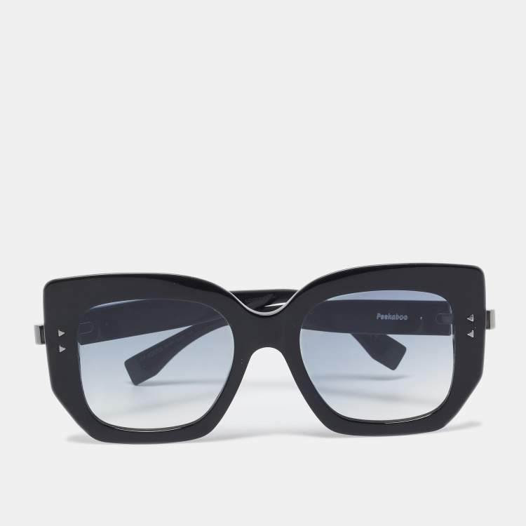 Pre Owned Fendi Black Gradient FF0267/S Peekaboo Square Sunglasses