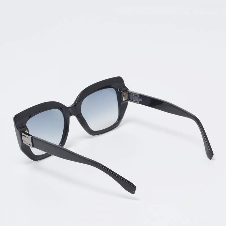 Pre Owned Fendi Black Gradient FF0267/S Peekaboo Square Sunglasses
