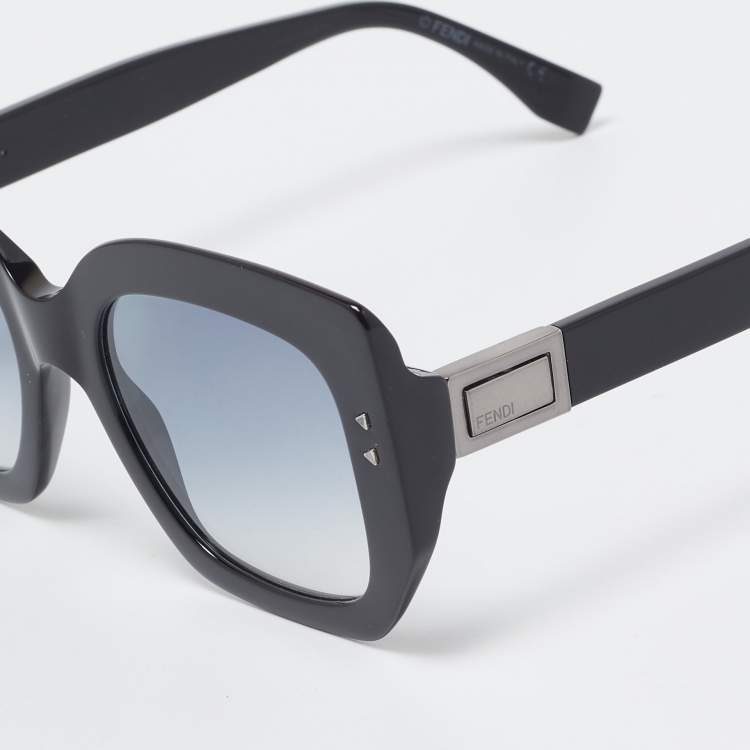 Pre Owned Fendi Black Gradient FF0267/S Peekaboo Square Sunglasses