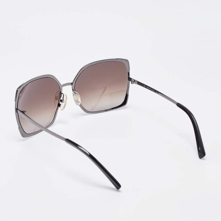 Pre Owned Fendi Black Gradient FS5226 Oversized Sunglasses