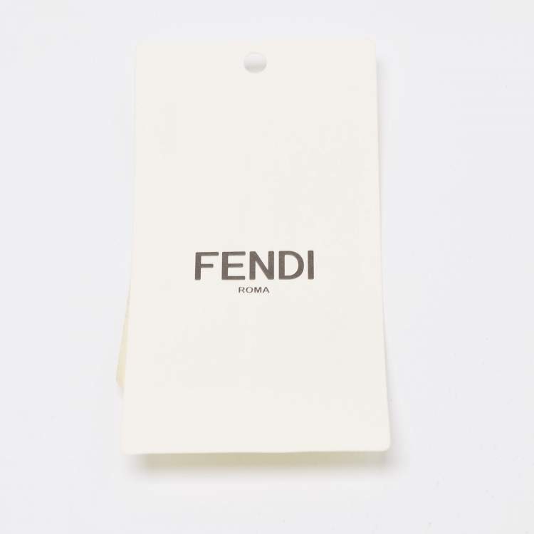 Pre Owned Fendi Black/Pink Leather F is Fendi Reversible Belt 80 CM