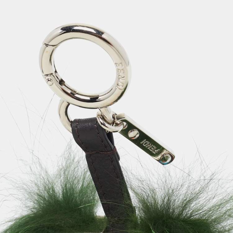 Pre Owned Fendi Multicolor Mink Fur Hypnoteyes Witches Bag Charm